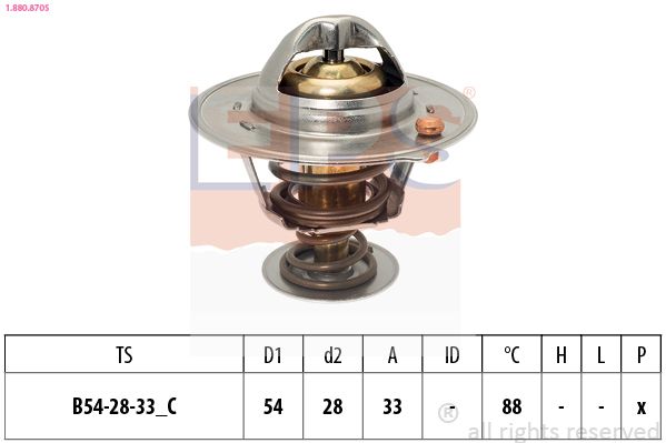 EPS 1.880.870S Thermostat, coolant