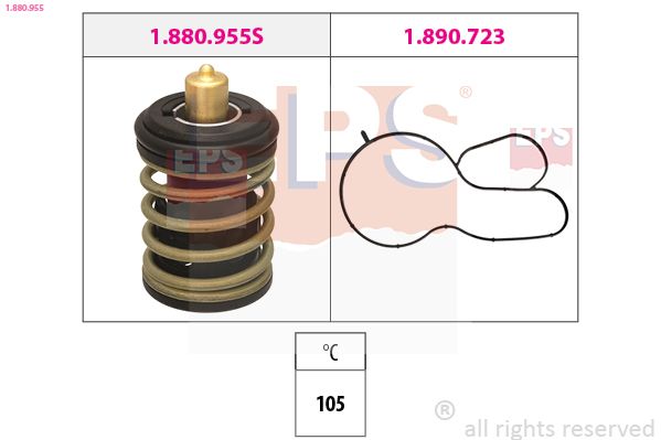EPS 1.880.955 Thermostat, coolant