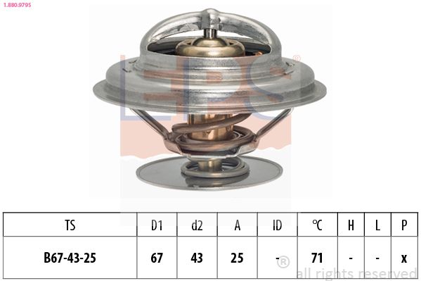 EPS 1.880.979S Thermostat, coolant