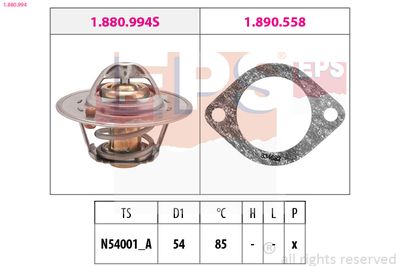 Thermostat, coolant EPS 1.880.994
