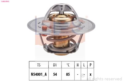 Thermostat, coolant EPS 1.880.994S
