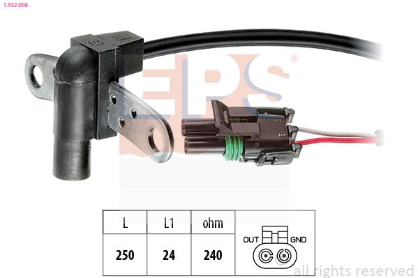 EPS 1.953.008 Sensor, crankshaft pulse