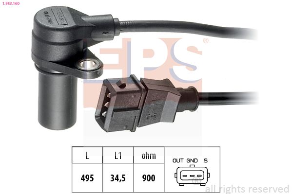 EPS 1.953.160 Sensor, crankshaft pulse