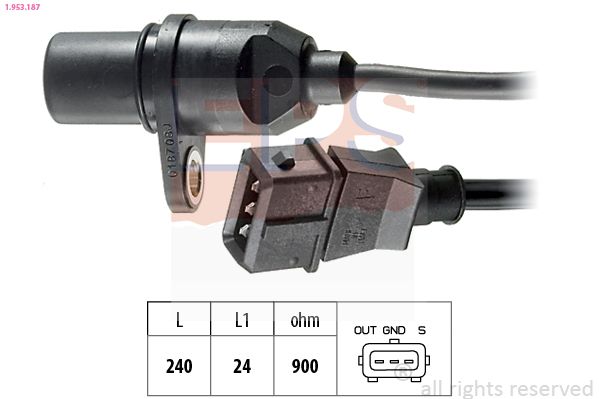EPS 1.953.187 Sensor, crankshaft pulse