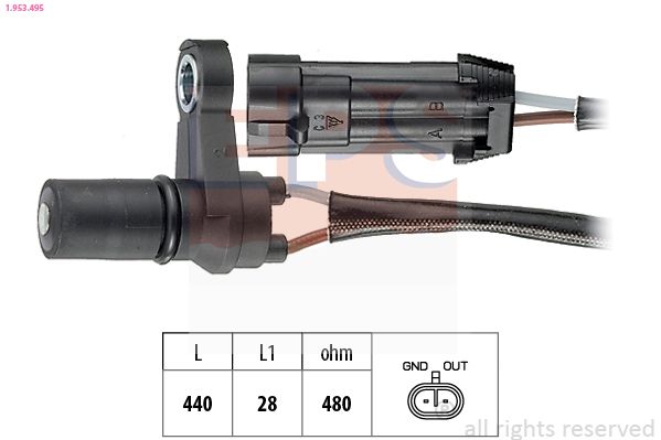 EPS 1.953.495 RPM Sensor, automatic transmission
