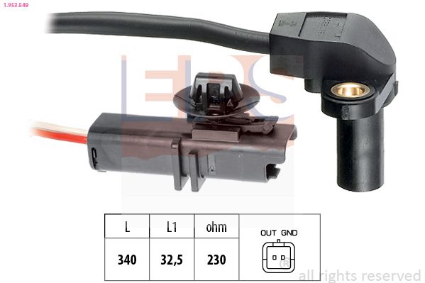 EPS 1.953.549 Sensor, crankshaft pulse