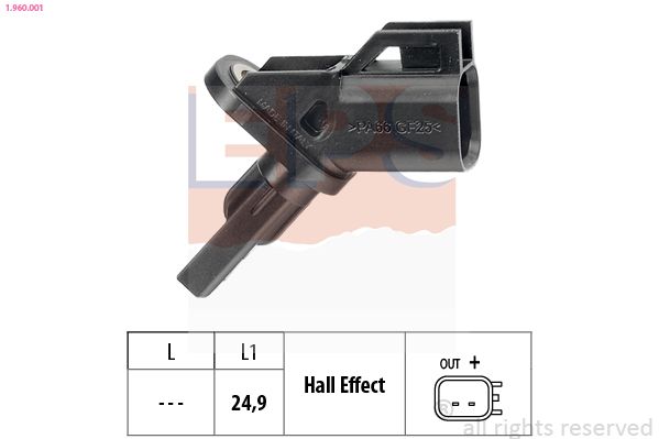 EPS 1.960.001 Sensor, wheel speed