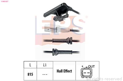 Sensor, wheel speed EPS 1.960.027