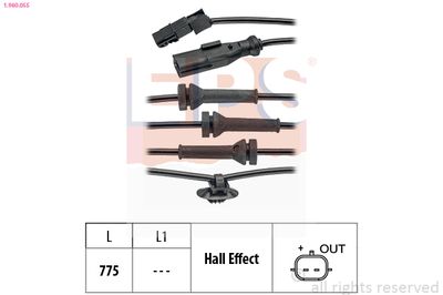 Sensor, wheel speed EPS 1.960.055