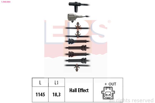EPS 1.960.064 Sensor, wheel speed