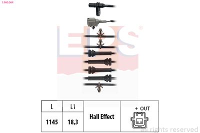 Sensor, wheel speed EPS 1.960.064