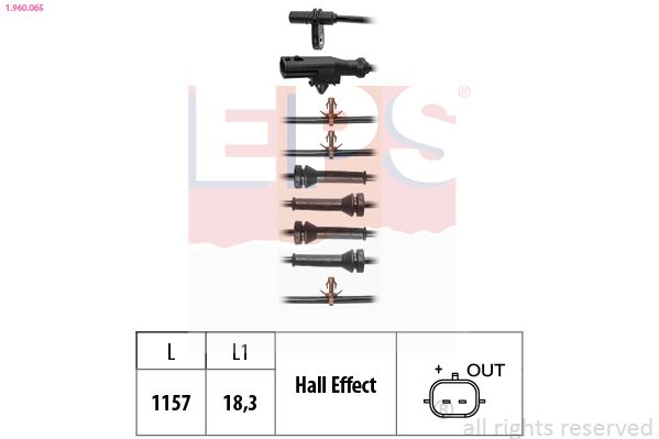 EPS 1.960.065 Sensor, wheel speed