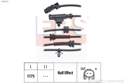 Sensor, wheel speed EPS 1.960.071