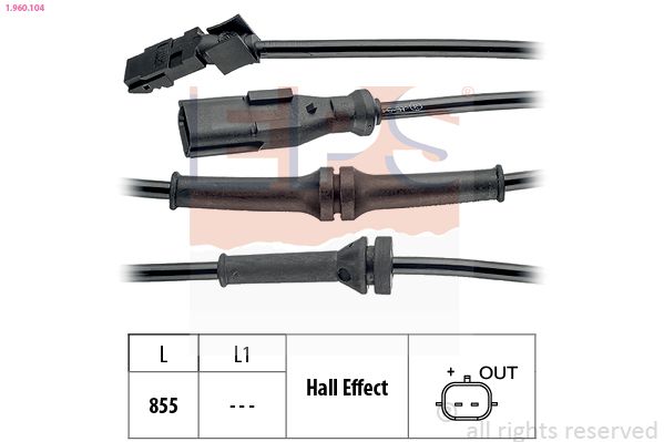 EPS 1.960.104 Sensor, wheel speed