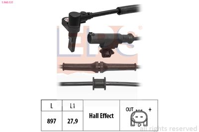 Sensor, wheel speed EPS 1.960.131