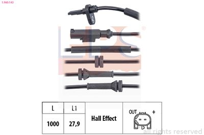 Sensor, wheel speed EPS 1.960.143
