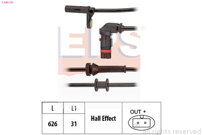 Sensor, wheel speed EPS 1.960.191