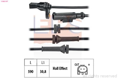 Sensor, wheel speed EPS 1.960.197