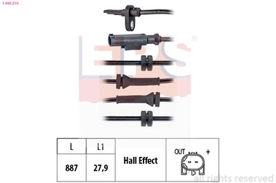 Sensor, wheel speed EPS 1.960.210