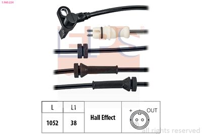 Sensor, wheel speed EPS 1.960.224