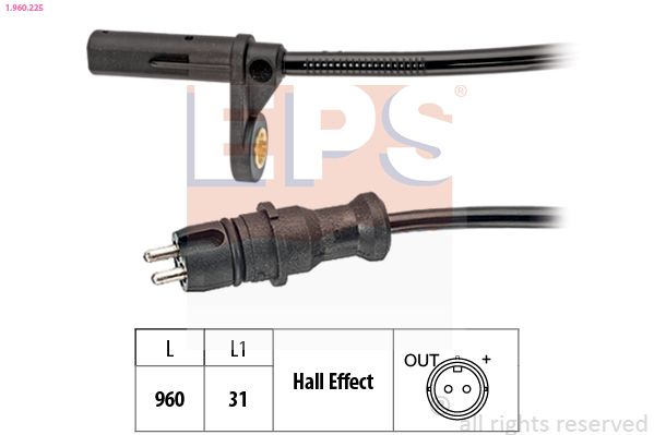 EPS 1.960.225 Sensor, wheel speed