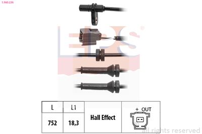 Sensor, wheel speed EPS 1.960.236