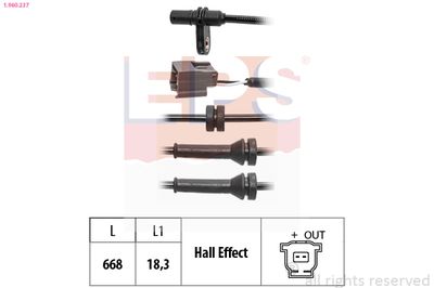 Sensor, wheel speed EPS 1.960.237