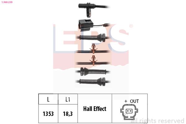 EPS 1.960.239 Sensor, wheel speed