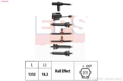 Sensor, wheel speed EPS 1.960.239