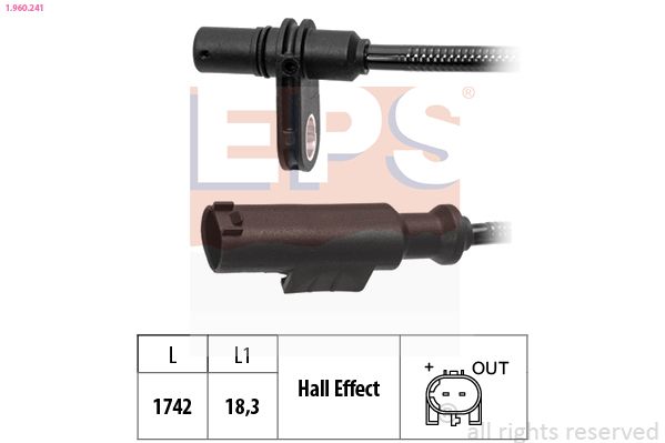 EPS 1.960.241 Sensor, wheel speed