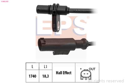 Sensor, wheel speed EPS 1.960.243