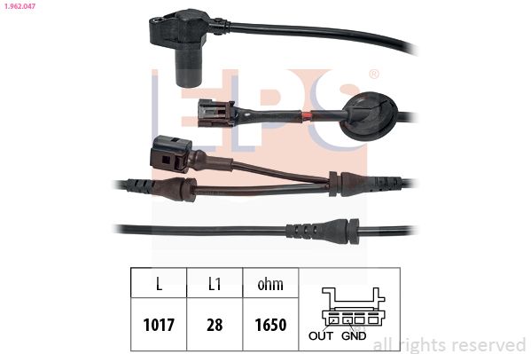 EPS 1.962.047 Sensor, wheel speed