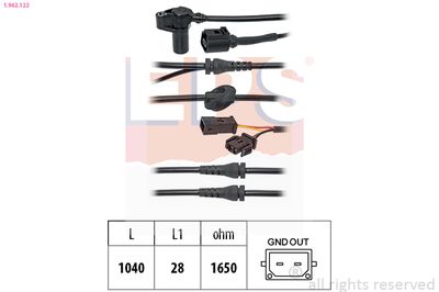Sensor, wheel speed EPS 1.962.122