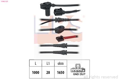 Sensor, wheel speed EPS 1.962.123