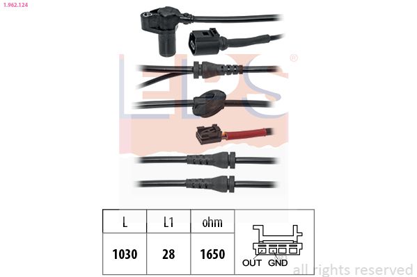 EPS 1.962.124 Sensor, wheel speed