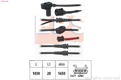 Sensor, wheel speed EPS 1.962.124