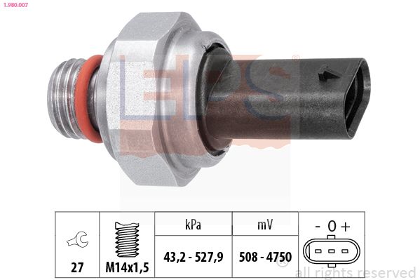EPS 1.980.007 Sensor, exhaust pressure