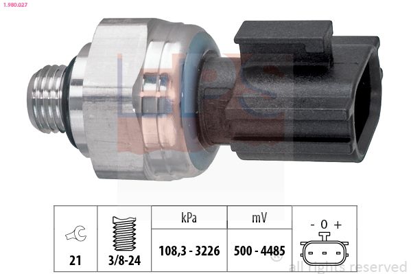 EPS 1.980.027 Pressure Switch, air conditioning