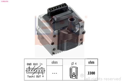 Ignition Coil Unit EPS 1.990.416