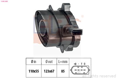 Mass Air Flow Sensor EPS 1.991.005
