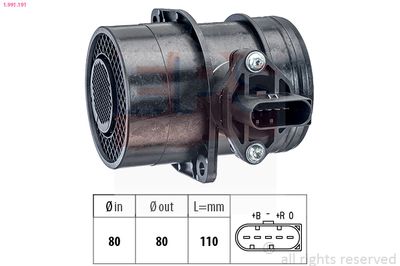 Mass Air Flow Sensor EPS 1.991.191