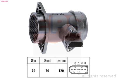Mass Air Flow Sensor EPS 1.991.192