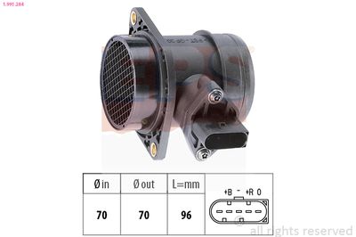 Mass Air Flow Sensor EPS 1.991.284