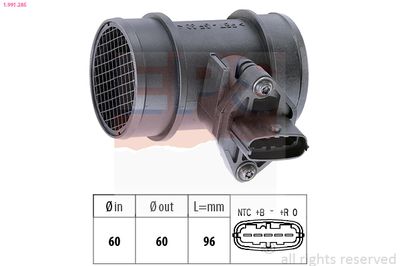 Mass Air Flow Sensor EPS 1.991.285