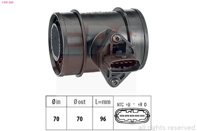 Mass Air Flow Sensor EPS 1.991.289