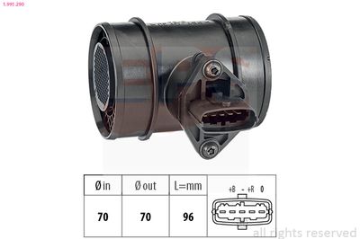 Mass Air Flow Sensor EPS 1.991.290