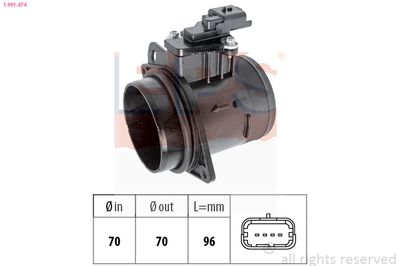 Mass Air Flow Sensor EPS 1.991.474