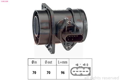 Mass Air Flow Sensor EPS 1.991.509