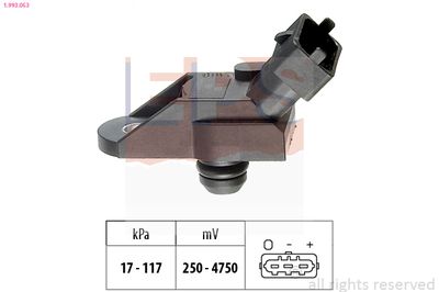 Air Pressure Sensor, altitude adaption EPS 1.993.053