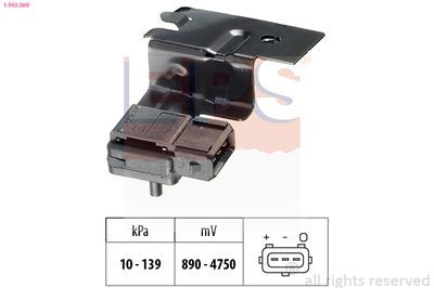 Air Pressure Sensor, altitude adaption EPS 1.993.069